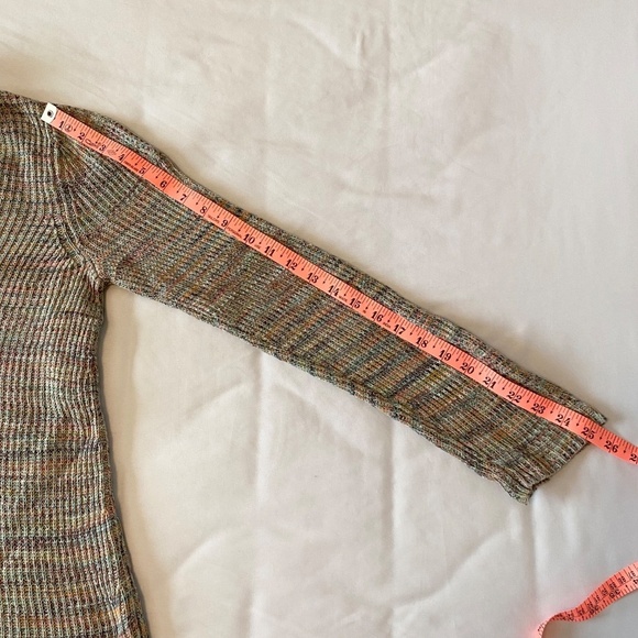 J Jill V-Neck Multicolored Marled Knit Sweater Size Medium‎ - Picture 6 of 9